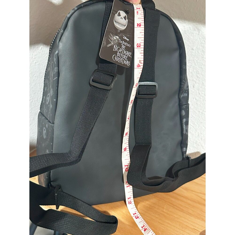 Disney Tim Burton's The Nightmare Before Christmas Black Mini Backpack NWT - Picture 6 of 8
